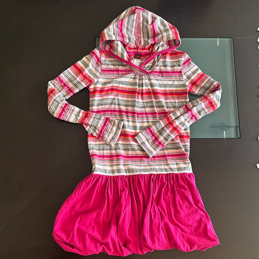 Tea dress - long sleeved, hood- size 12
